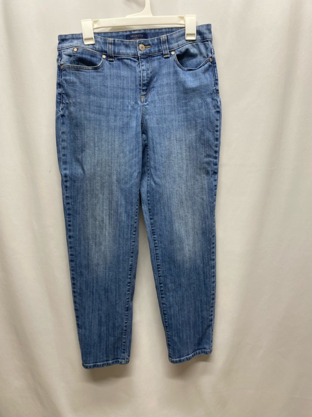 Talbots womens jeans size 8 slimming 5 pocket classic pants straight leg